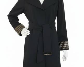 INC International Concepts Embellished Trench Coat