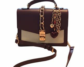 ALDO Two-Tone Satchel with Matching Card Holder