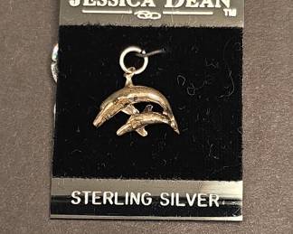 Jessica Dean Sterling Silver Dolphin Charm