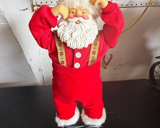 Jingle Bell Rock Santa Animated Figure