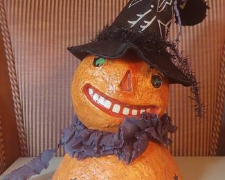 Halloween Pumpkin Witch Figurine