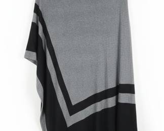 Ann Taylor Colorblock Poncho Sweater