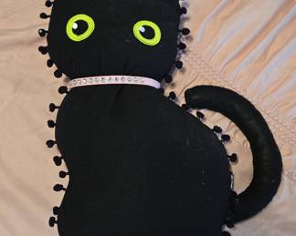 Way to Celebrate Black Cat Decorative Pillow Set