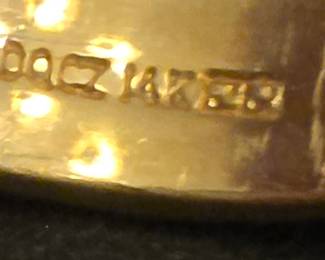 14k Gold Mexican Heart Toe Ring