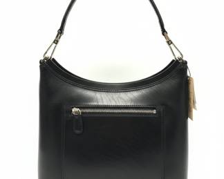 Maxx New York Black Leather Hobo Bag