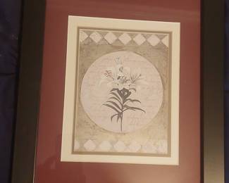 C. Hely Floral Print with Custom Matting