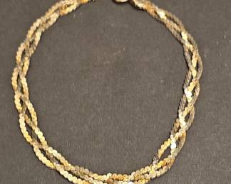 Danecraft Sterling Silver Multi-Strand Braided Bracelet