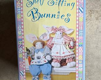 Shelf Sitting Bunnies Decorative Figurines