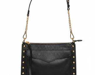 Rebecca Minkoff MAB Mini Crossbody Bag with Gold Studs