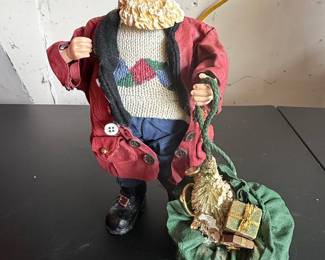 Possible Dreams Clothtique Santa Claus Figure with Gift Sack