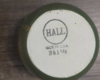 Hall China 351 1/2 Forest Green Custard Cup