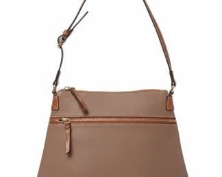 Dooney & Bourke Pebble Grain Taupe Crossbody Bag