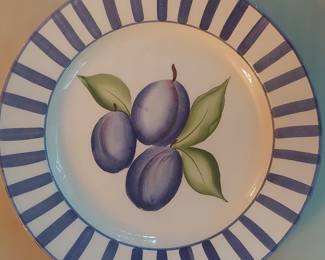 San Marco Nove Italy Plums Plate