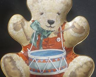 Franklin Mint 'Little Drummer Bear' Porcelain Decorative Plate