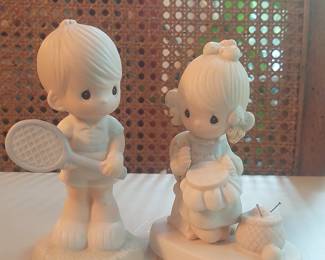 Precious Moments Figurines: Serving The Lord and Mother Sew Dear