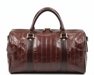 Vintage Genuine Eel Skin Satchel