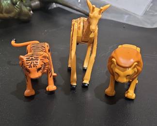 Playmobil Zoo Animal Figures (Tiger, Giraffe, Lion)