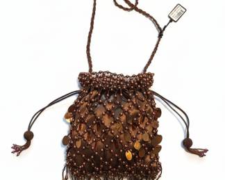 Bijoux Terner Beaded Drawstring Evening Bag