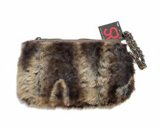 Sondra Roberts Faux Fur Wristlet