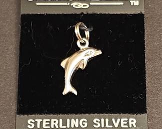 Jessica Dean Sterling Silver Dolphin Charm