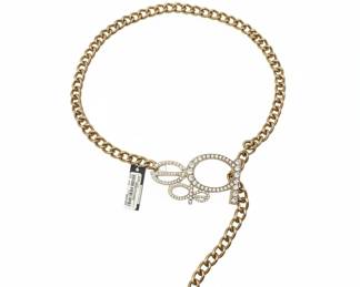 Bebe Logo Chain Belt