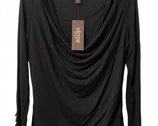 Victor Alfaro Confetti Cowl Neck Top