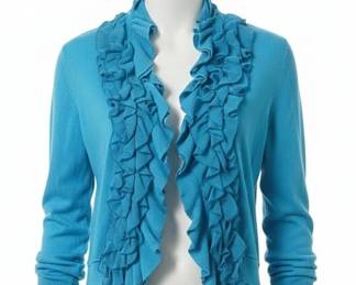 P. Luca Milano Ruffled Cardigan