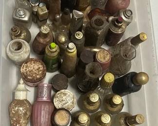 AVON Treasure Hunt - Perfume Bottles Mystery Lot All pieces need cleaned! - some are missing pieces