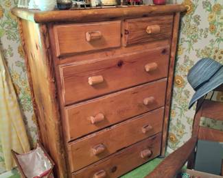 Log Cabin Highboy Dresser!