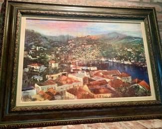 framed print of St. George's Bay in Grenada