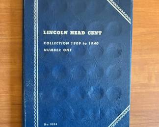 Lot #43 Whitman Lincoln Head Cent Coin Album No.9004 1909-1940 Partially Filled