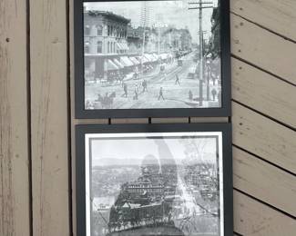 Lot #152 Framed Denver Colorado Historic Photo Prints Larimer St 1884 & Denver 1892