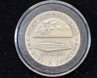 Lot #19 Colorado Commemorative Medals Lot Pueblo First National Bank Denver Broncos Buck
