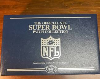 Lot #78 Willabee & Ward Official NFL Super Bowl Patch Collection Binder w/ Cards