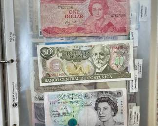 Lot #147 WWII Era World Foriegn Banknote Collection Lot Allied Military Currency German Rentenmark MPC