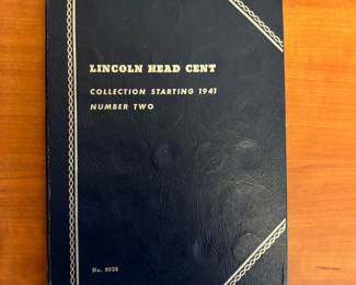 Lot #137 Whitman Lincoln Head Cent Coin Album No.9030 Collection Starting 1941