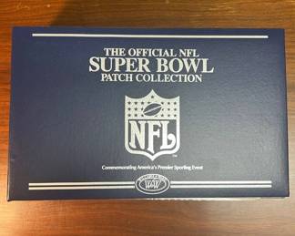 Lot #71 Willabee & Ward Official NFL Super Bowl Patch Collection Binder w/ 100th Anniv