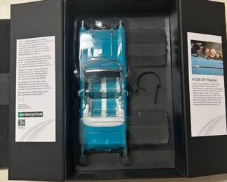 Lot #61 1957 Chevy Bel Air Diecast Model Car Turquoise Enterprise Rent-A-Car 50th Anniversary