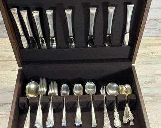 Lot #179 Sterling Silver 53 Pc Mixed Flatware Lot 3 Lbs 3 Oz International Grand Jewel