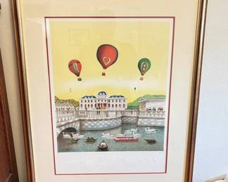 Lot #35 Baillen 'Montgolfier' Signed Limited Edition Mixed Media Print