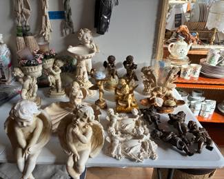 Lots of Cherub decorations