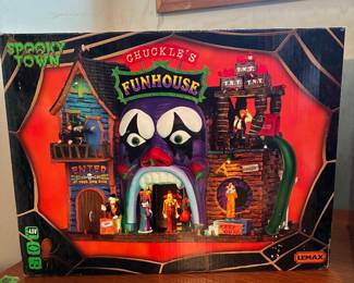 Retired Lemax Spooky Town Chuckle's Funhouse