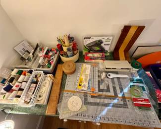 Assorted Crafting and Sewing Supplies Collection
