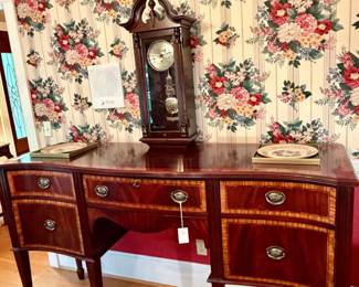 Federal Style Mahogany Inlaid Sideboard by Craftique Furniture