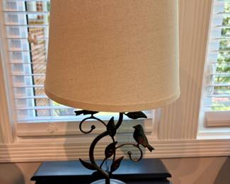 RORIANO Touch Farmhouse Table Lamp with Bird and Vine Accent