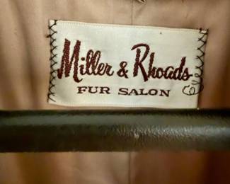 Miller Rhoads Fur Salon Coat