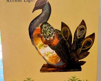 Capiz Peacock Accent Light