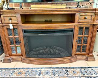 Electric Fireplace Media Console B