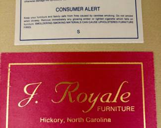J. Royale Furniture Upholstered Piece B