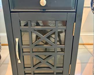 Modern Accent Cabinet with XMullion Glass Door